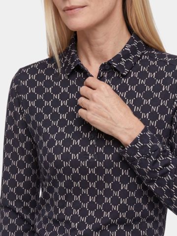 Valiente Loose Fit Langarm Polo mehrfarbig