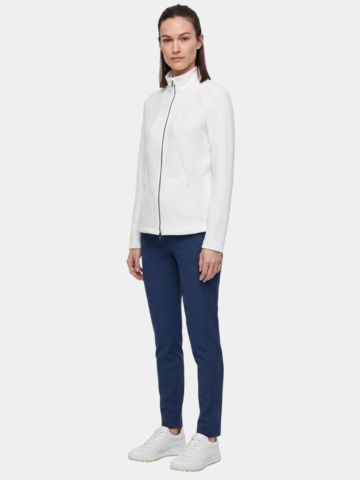Valiente Jacquard Fleece Stretch Jacke ecru