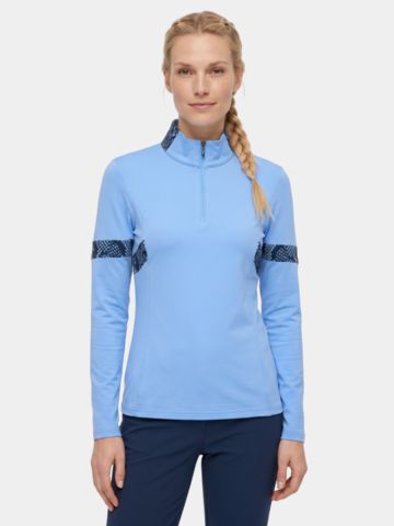 Valiente 1/2 Zip Thermo Unterzieher hellblau