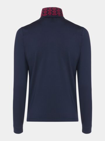Valiente Thermo Langarm Polo navy