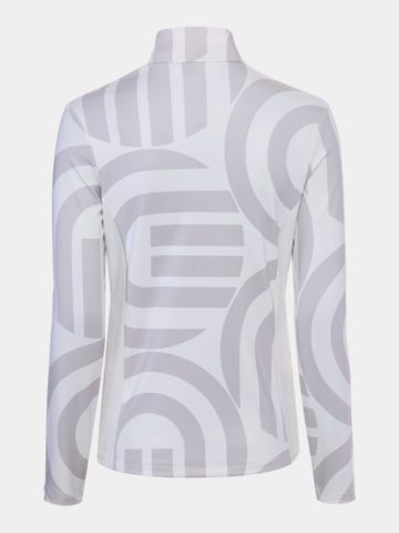 Valiente Druck 1/2 Zip Stretch Thermo Midlayer sand