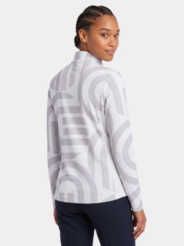Valiente Druck 1/2 Zip Stretch Thermo Midlayer sand