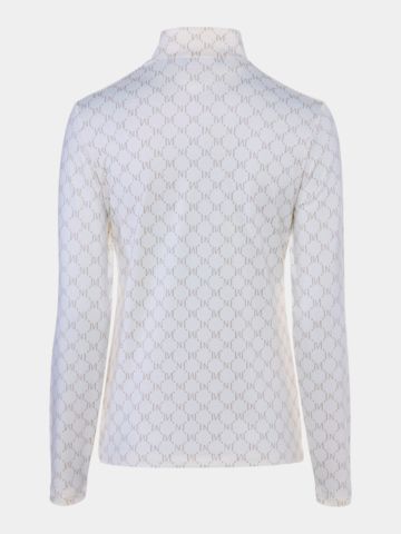 Valiente Druck 1/2 Zip Soft Touch Thermo Unterzieher ecru