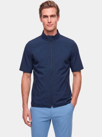 Daniel Springs leichte, kurzarm Windstopp Jacke navy