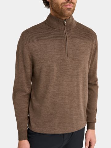 Ping Dorset Windstopp Strick camel