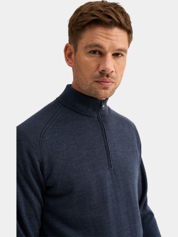 Ping Hugh Windstopp Strick navy