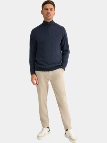 Ping Hugh Windstopp Strick navy