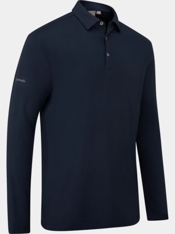 Ping Demitri Langarm Polo navy