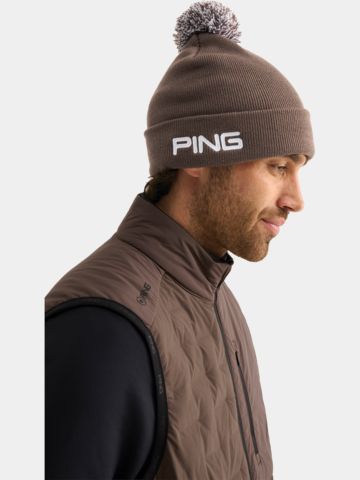 Ping Cresting Knit Hat Muetze camel