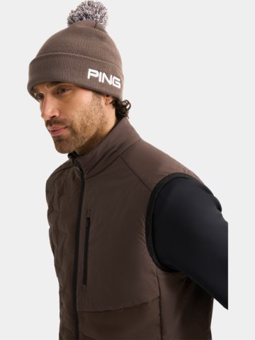 Ping Cresting Knit Hat Muetze camel