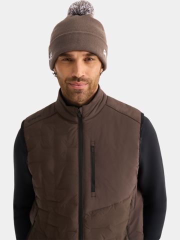 Ping Cresting Knit Hat Muetze camel