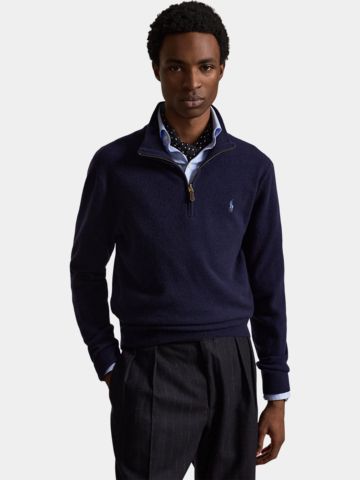 Polo Ralph Lauren PULLOVER Troyer Strick navy