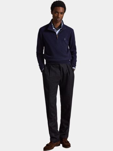 Polo Ralph Lauren PULLOVER Troyer Strick navy