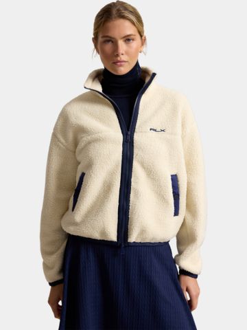 Polo Ralph Lauren Fleece Jacke ecru