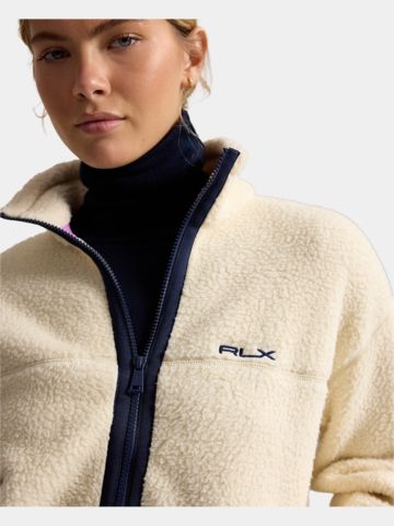 Polo Ralph Lauren Fleece Jacke ecru