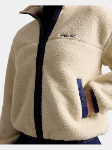 Polo Ralph Lauren Fleece Jacke ecru