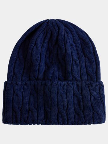 Polo Ralph Lauren BEAR BEANIE čepice tmavě modrá
