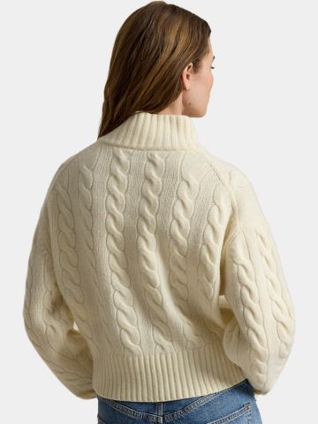 Polo Ralph Lauren knitted troyer ecru
