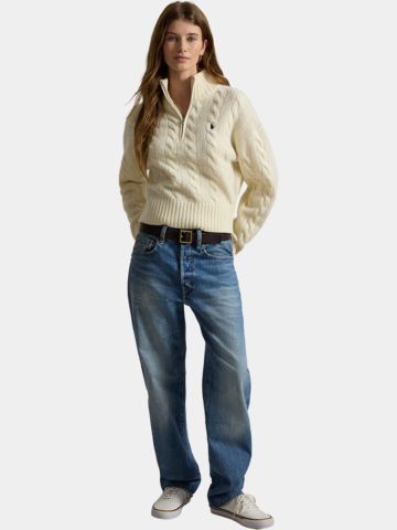 Polo Ralph Lauren Strick Troyer ecru
