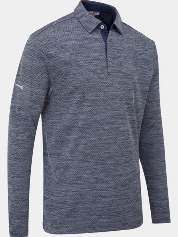 Ping Creek Sleeve Polo Shirt navy