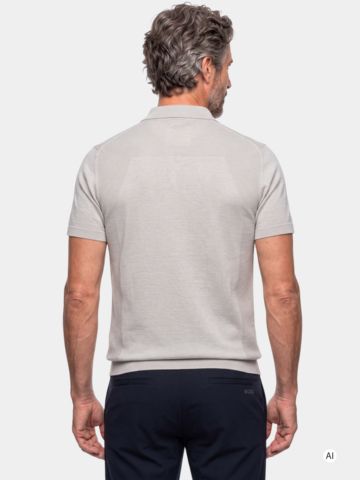 BOSS KN_Momentum-Lite PS Knit Polo písek