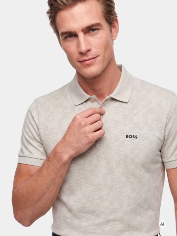 BOSS Swing AO Halbarm Polo sand