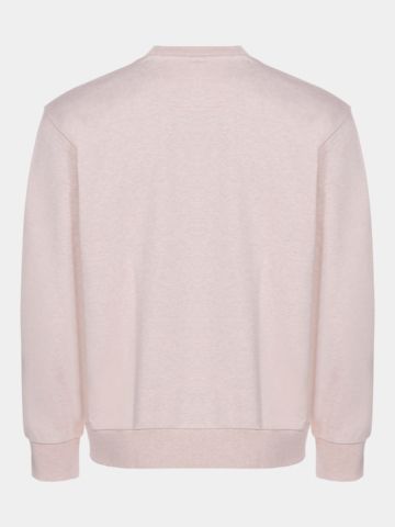 BOSS SW_Crewneck Stretch Midlayer růžová