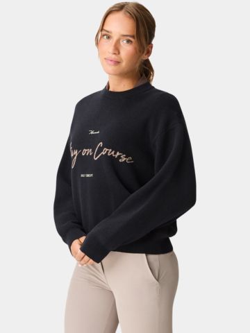 Macade Golf Cropped TX Knit Sweater Pullover Strick schwarz