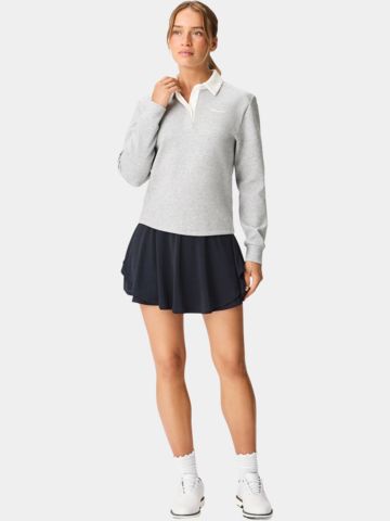Macade Golf Richie Long-Sleeve Polo Shirt gray
