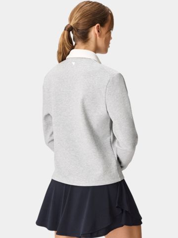 Macade Golf Richie Long-Sleeve Polo Shirt gray