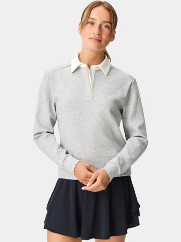 Macade Golf Richie Long-Sleeve Polo Shirt gray