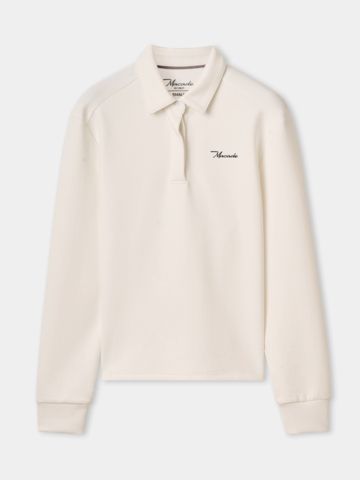 Macade Golf Richie Langarm Polo weiß