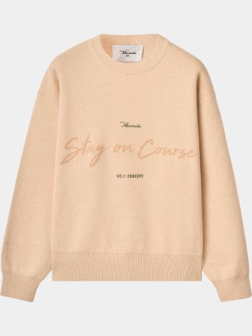 Macade Golf Cropped TX Knit Sweater Pullover Strick sand