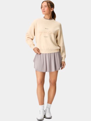 Macade Golf Cropped TX Knit Sweater Pullover Strick sand