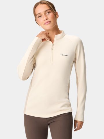 Macade Golf TX Course Quarter Zip Stretch Midlayer sand