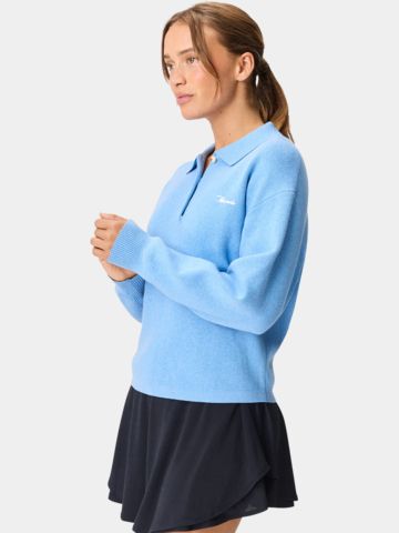 Macade Golf Ivy Knit Sweater Pullover Strick hellblau