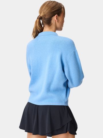 Macade Golf Ivy Knit Sweater – svetr, pletený, světle modrý