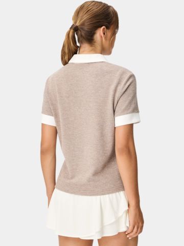 Macade Golf Remi Shirt Halbarm Polo braun