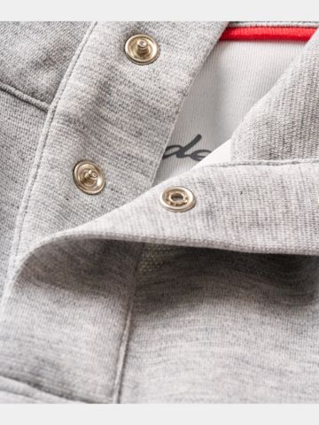 Macade Golf Airlite Henley Sweater Shirt Sweatshirt grau