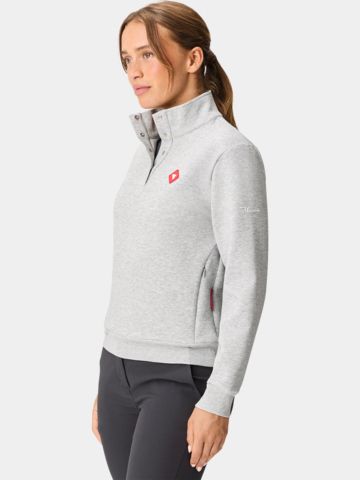 Macade Golf Airlite Henley Sweater Shirt Sweatshirt grau