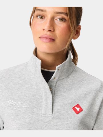 Macade Golf Airlite Henley Sweater Shirt Sweatshirt grau