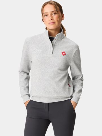 Macade Golf Airlite Henley Sweater Shirt Sweatshirt grau
