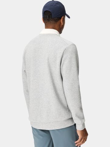 Macade Golf Blades Sweatshirt Langarm Polo grau