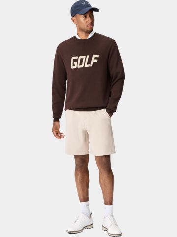 Macade Golf Crewneck Pullover Strick dunkelbraun