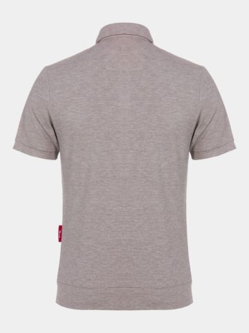Macade Golf Clayton Halbarm Polo braun