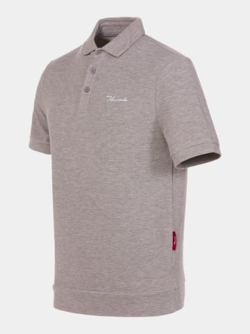 Macade Golf Clayton Halbarm Polo braun