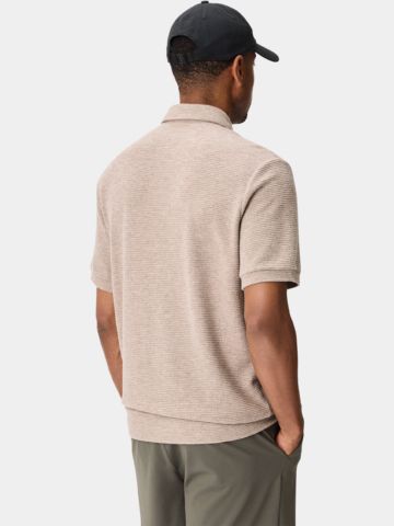 Macade Golf Clayton polo s krátkými rukávy, hnědé