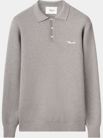 Macade Golf Club Strick Polo grau