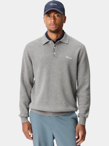 Macade Golf Club Strick Polo grau