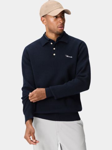Macade Golf Club Strick Polo navy